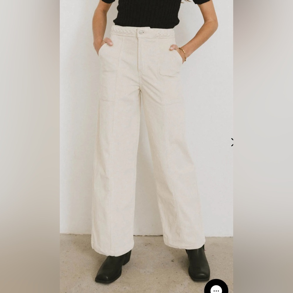 Bohme Ariella Corduroy Pants in ivory - size 32